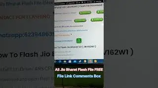 All Jio Bharat Flash File || Jio Bharat Flash File 100% tested File 