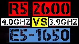 RYZEN 5 2600 VS XEON E5-1650