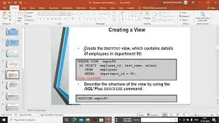 14   Database Objects   View defination & examples