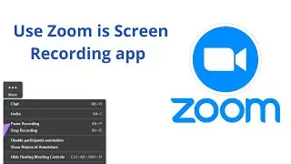 How To Use Zoom App For Recording Screen