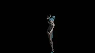 Miku Rabbit Hole -  MMD Hologram Ready