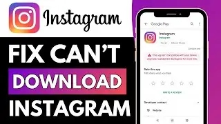 Can't Install Instagram in Google Play Store Problem Solve | Can't Download Instagram App