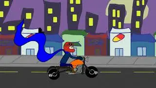 Racing through town