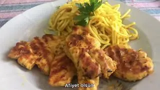 Tost Makinesinde Tavuk Izgara ve Köri Soslu Makarna Tarifi