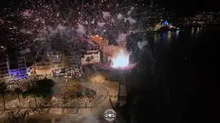 FMSitges24. Entrada del Sant sota les Guspires amb el Dron