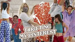 thrifting my Pinterest board | thrifting trendy summer + spring outfits & thrift haul