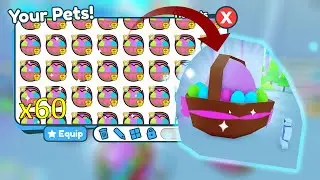I Opened x60 Easter Eggs & I Hatched It!! - Pet Simulator X