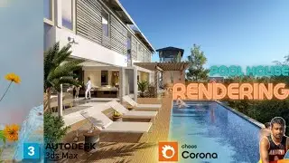 Exterior Scene Rendering - 3ds Max + Corona Render Beginners' Tutorial !