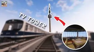 I Built a TV Tower for my Minecraft City!! - Watch the Full Process | Schlachheim Behind The Build
