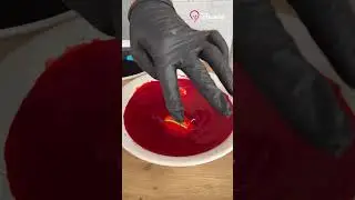 How to dye eggs using rubber bands and edible colors 🎨🥚 
