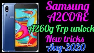 Samsung a2core(a260)Google account remove 2020|a260 frp unlock Google account bypass without pc 2020