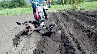 🔥Посадка картошки мотоблоком по новому! 😉