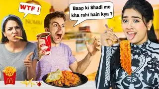 Eating Stranger's Food PRANK 🤬 Gone WRONG 😰 Couple Got ANGRY