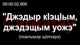 Circassian song | When a chicken lays an egg, you run to a chicken coop (with lyrics)