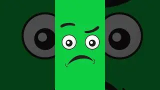 Toon Face discouraged - Animated Element on greenscreen
