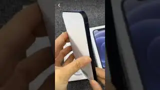 iPhone 12 black colour unboxing