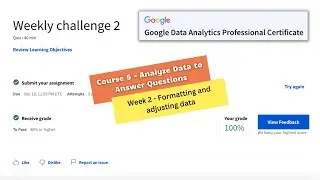 Analyze data to answer questions weekly challenge 2 || Google Data Analytics || theanswershome