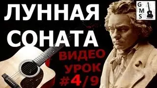 ЛУННАЯ СОНАТА Л. ван Бетховен на Гитаре - 4/9 видео урок. GuitarMe School | Aleksunder Chuiko