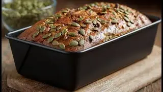 Mix everything and bake! Healthy gluten-free oatmeal bread!