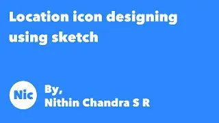 Sketch Icon Tutorials: Location icon designing