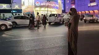 Iran south city center night - Bandar Abbas