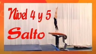Salto Nivel 4 y 5 - Level 4, 5 Vault  Salto - gymnastics official routine video GIMNASIA México USAG