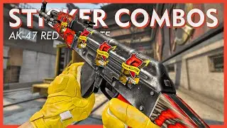 AK-47 Red Laminate Sticker Combinations | CS:GO (2021)