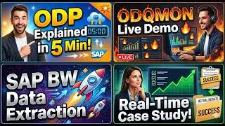 SAP BW ODP Extraction Explained |ODQMON Live Demo|Tutorial for Beginners