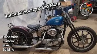 Ironhead Springer Engine Mounts Bespoke Wheel Spindle Handmade Custom Bike Building Vlog #chopper