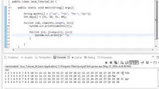 Beginner Java Tutorial #16: Nested Loops in Java with Arrays