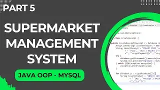 Supermarket Management System using Java Object Oriented Programming (OOP) (Part 5)