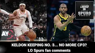 About San Antonio Spurs' Keldon Johnson, Chris Paul, and the No. 3 jersey