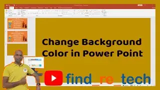 How To Change Background Color in Power Point. Change Background #Color #ppt #findretech #solution