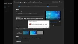 FIX WhatsApp.exe System Error Cannot Proceed ffmpeg.dll was not found