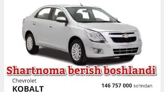 Mashinalar narxi shartnoma ochildi