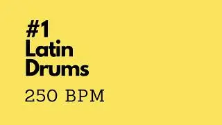 Latin Drum Track #1 - 250 bpm
