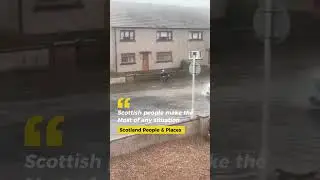 The Scottish Weather is not a problem for this man