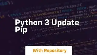 python 3 update pip