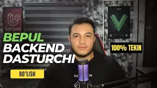 100% Bepul Backend Dasturchi bo'lish yo'li