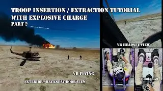 Part 2 DCS - Troop insert / extraction tutorial with EXPLOSIVE CHARGES 2024
