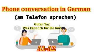 #Phone #Conversation in German || am Telefon sprechen || #germanforbeginners #learngerman #german