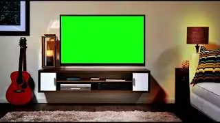 Видео Футаж Телевизор TV 📺 зелёный фон