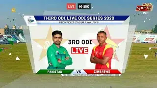 🔴Pakistan vs Zimbabwe 3rd Odi Live | Pak vs Zim Odi Series Live Match 2020