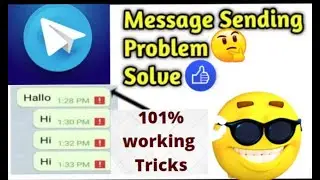 Telegram not send the message problem solve/ Telegram se message send nahi ho raha problem solve