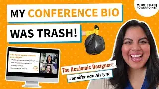How to write a powerful conference speaker bio | w/ Jennifer van Alstyne, The Academic Designer