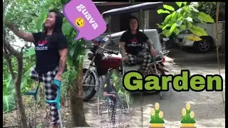 Amputee visiting home Garden | oneleggedsurvivor