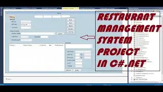 C#.net project with source code | Restaurant management system project in c# | c#.net mini projects