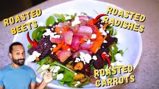 INCREDIBLE Roasted Root Veggie Salad w/ Maple Dijon Vinaigrette!… 30-Min Recipe
