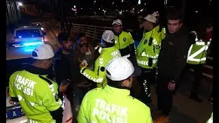 ALKOLLÜ SÜRÜCÜ POLİSTEN KAÇAMADI
