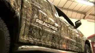 Awesome Realtree camo truck wraps!